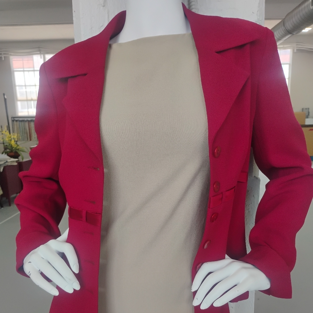 Tailored Crimson Jacket